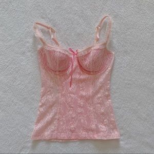 SUPER RARE sydney carlson pink bustier top🎀✨